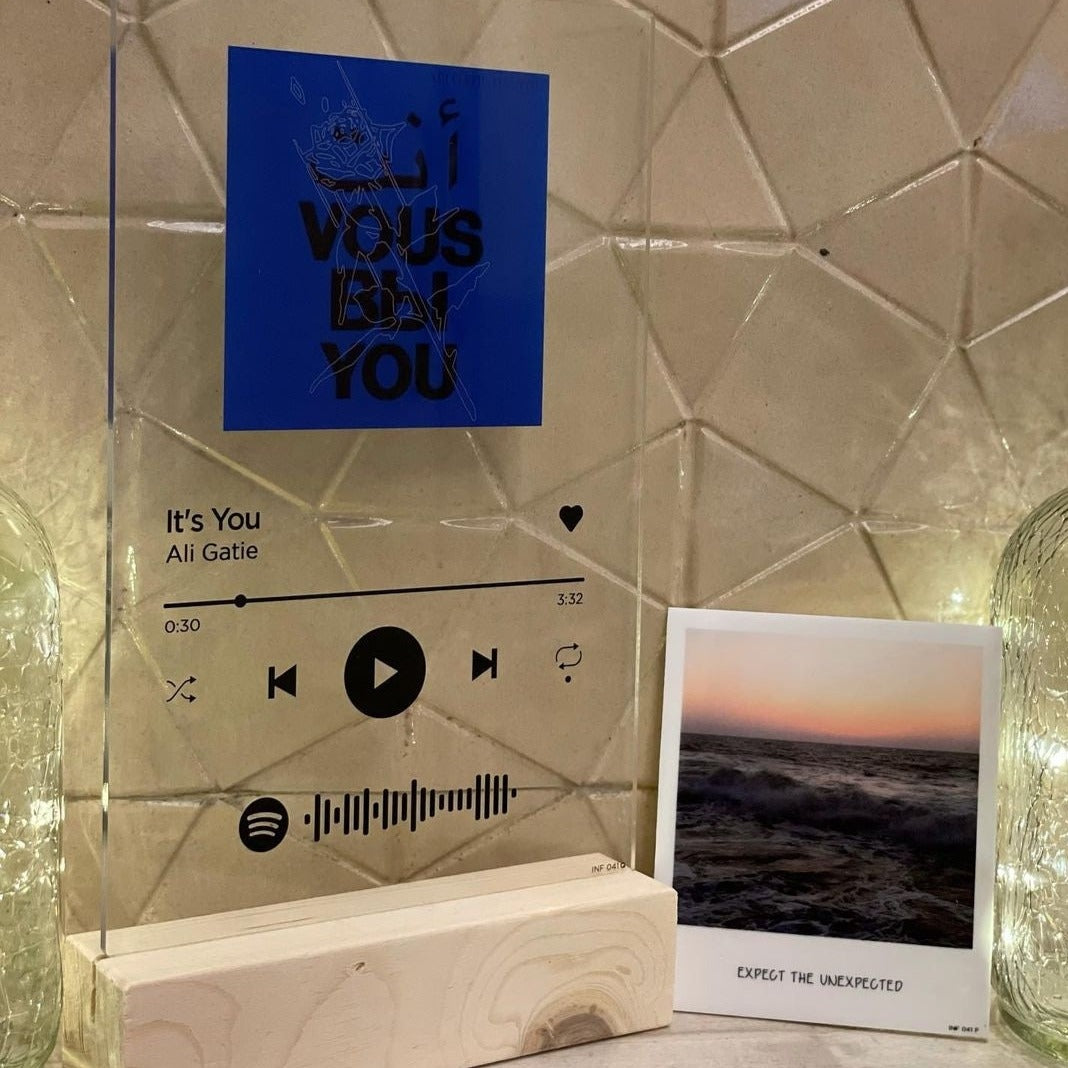 Spotify Music Plaque (Transparent)