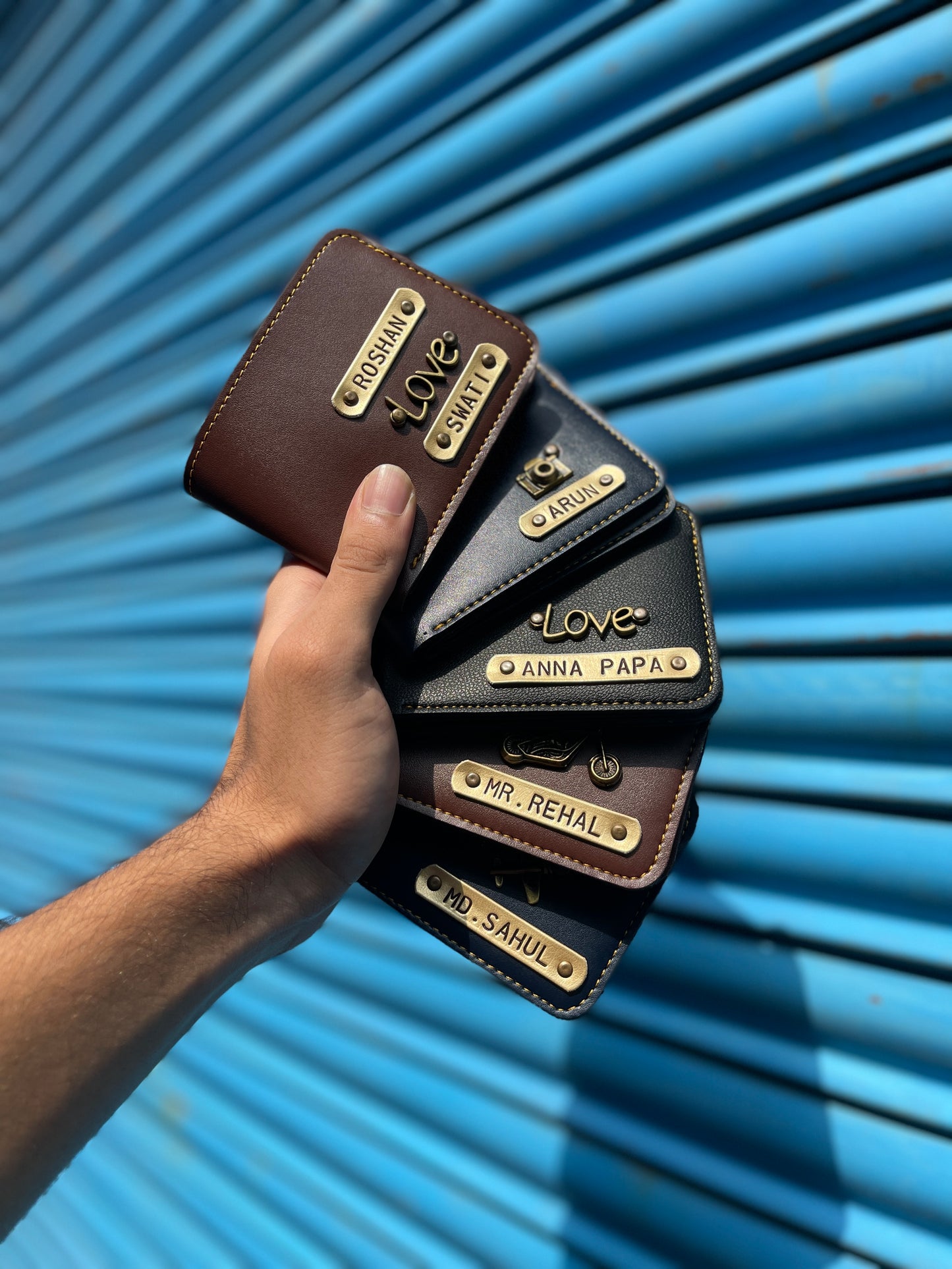 Leather Name Wallet