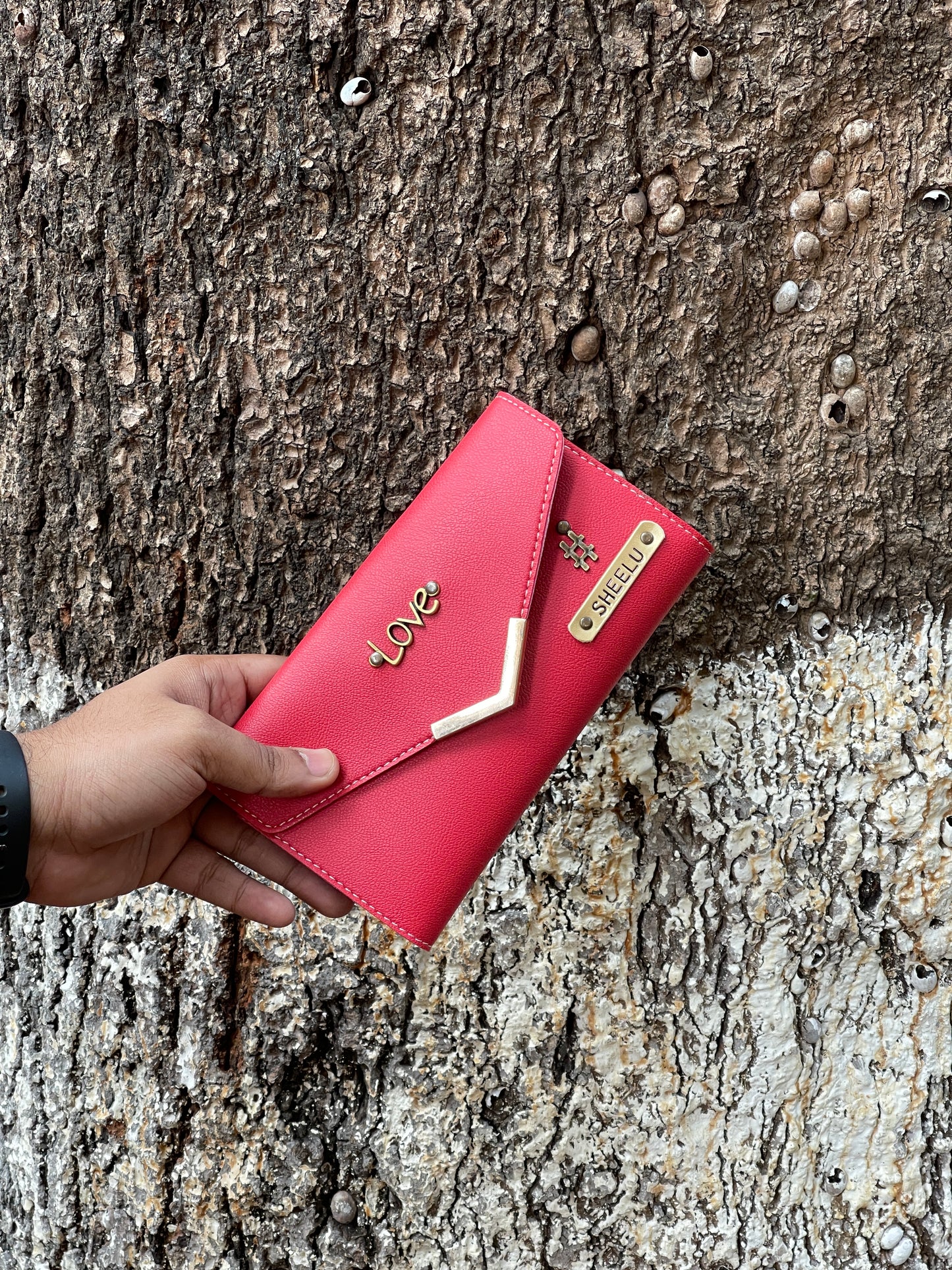 Personalized Women's Leather Wallet/Clutch