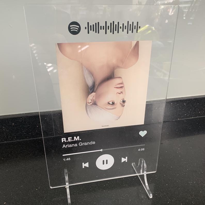 Spotify Music Plaque (Transparent)