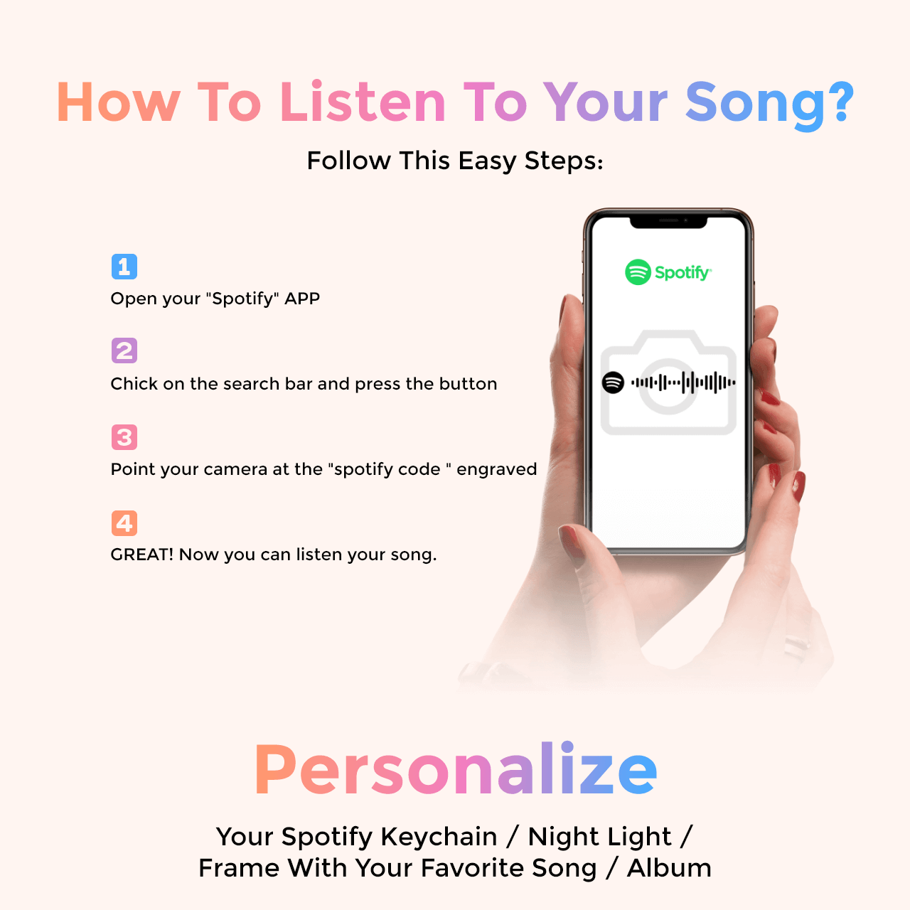 Spotify Music Keychain